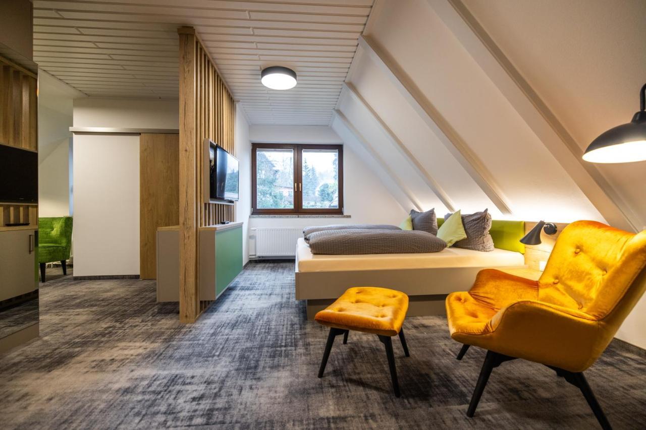 Pension & Cafe Abendroete Kurort Oybin Bagian luar foto